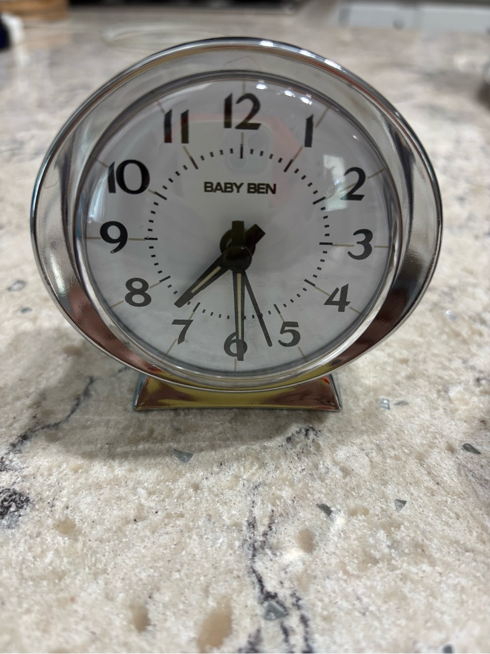 Vintage Westclox Baby Ben Classic Analog Alarm Clock Chrome Finish